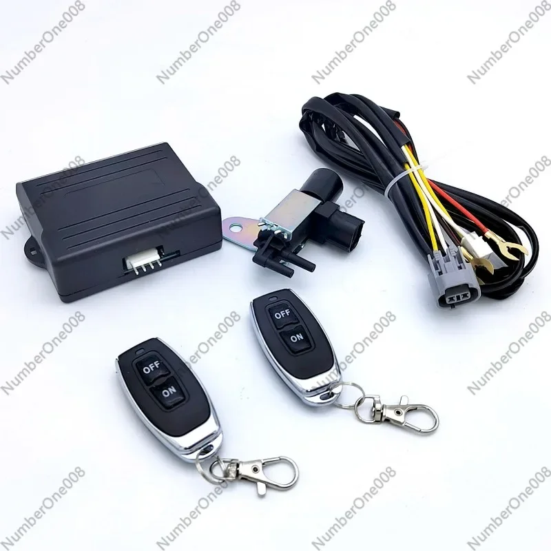 

Car Exhaust Remote Cutout Valve Kit Electric Solenoid Actuator Vacuum Switch for Sound