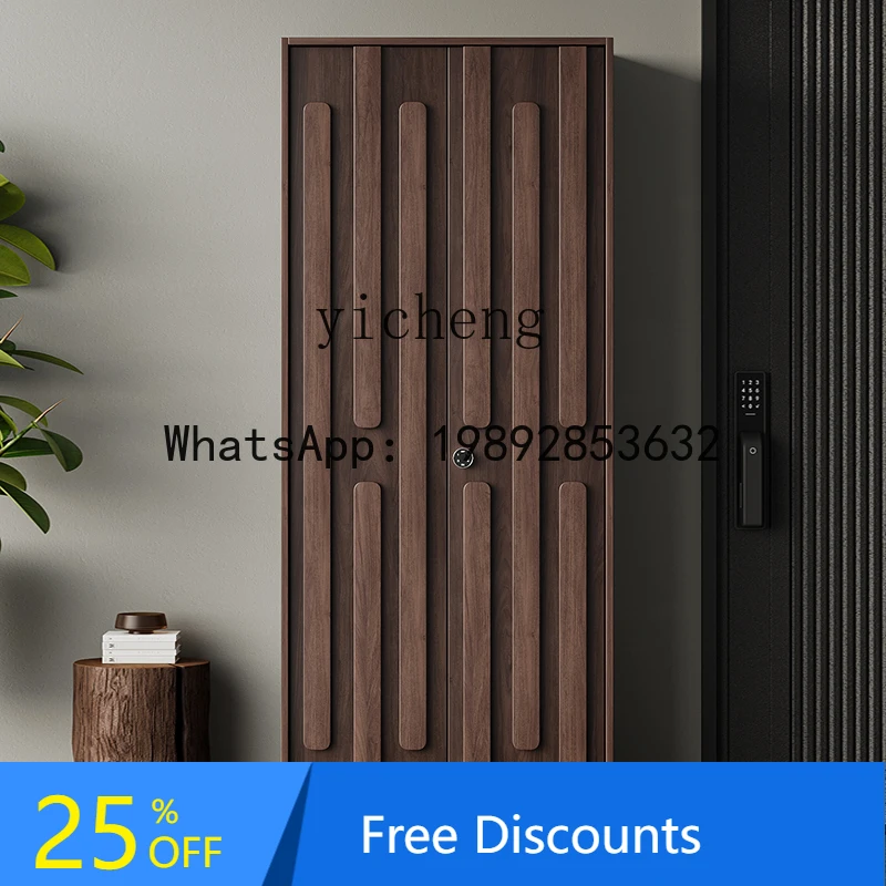 G1 shoe cabinet household door integrated against the wall solid wood Chinese large-capacity entrance cabinet password lock