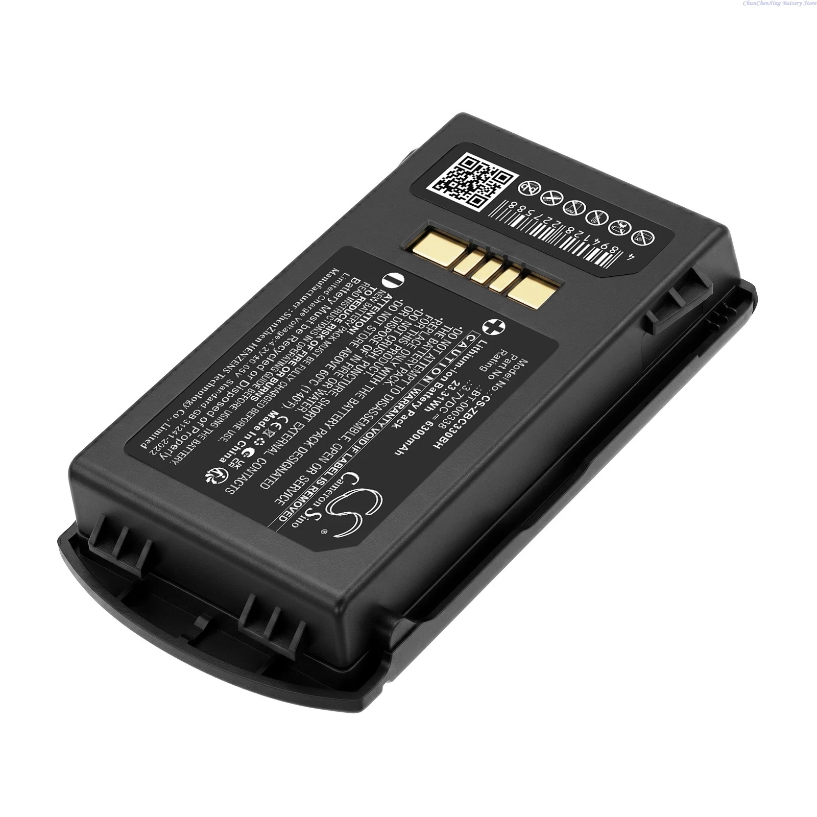 Cameron Sino 3.7V 6300mAh Replacement Barcode Scanner Battery BT-000337 BT-000338 for Zebra MC33 MC330 MC330K MC330M MC3300