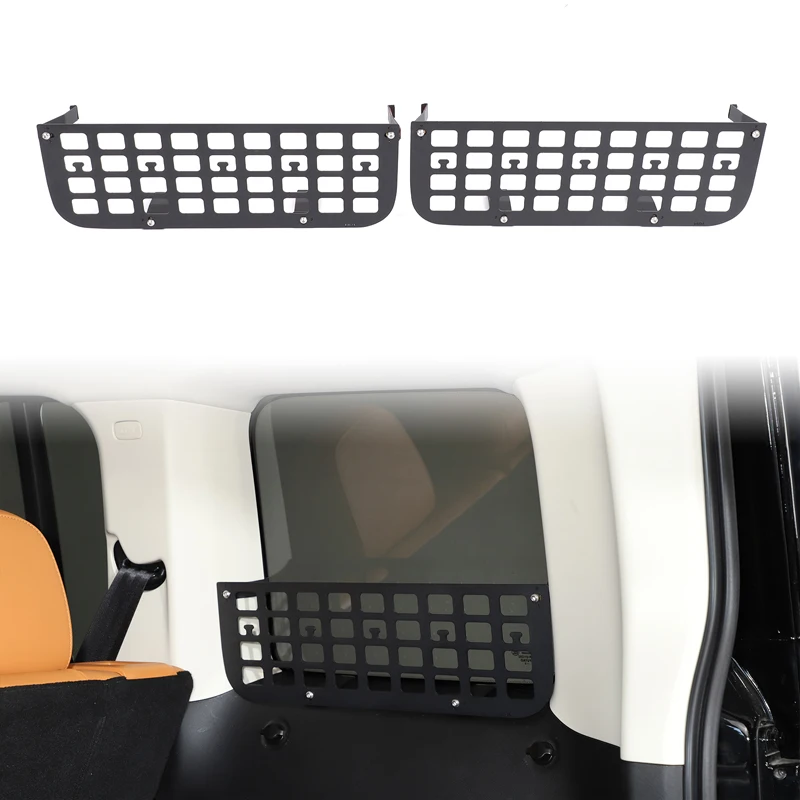 

2Pcs carbon steel black For Haval Raptor 2023+ car trunk side window storage fence car interior modification accessories