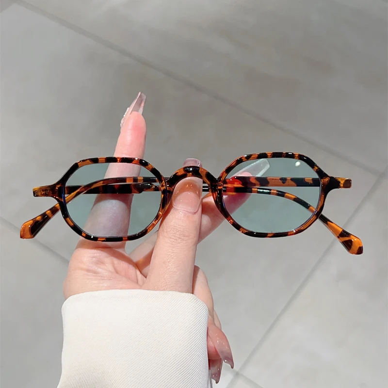 KAMMPT Vintage Ovale Zonnebril Mannen Mode Multi-color Outdoor Shades Vrouwen Trendy Retro Koreaanse Stijl Casual Decor Zonnebril