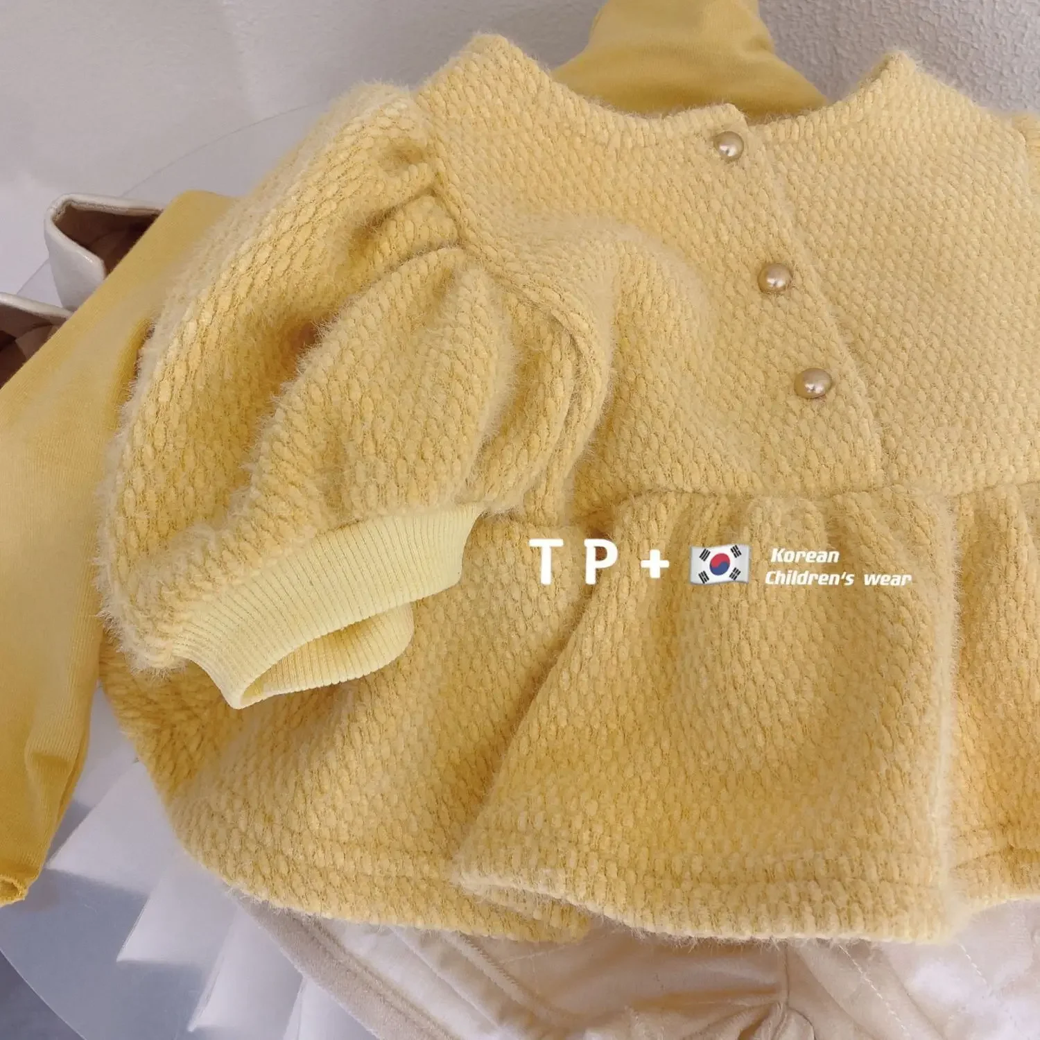Children Clothing 2025 Autumn Winter Korean Style Girls Cause Sweet Fashion Set Shirt Coat Three Pieces Clothes Set image 5