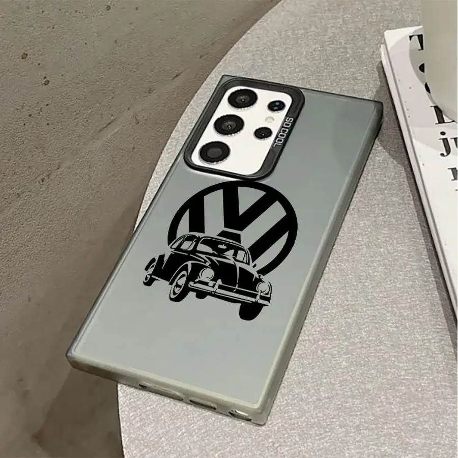 Чехол для телефона с логотипом V-VW Cars для Samsung Galaxy S25 S24 S23 Ultra S20 S24 FE S24 S22 Plus S23 S20 Ultra Note 20 Ultra Cover
