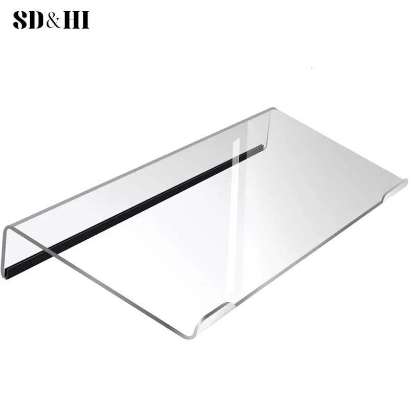 Keyboard Display Stand Laptop Stand Keyboard Riser Notebook Computer Keyboard Feet Acrylic Adjustable Tilting Keyboard Lifter