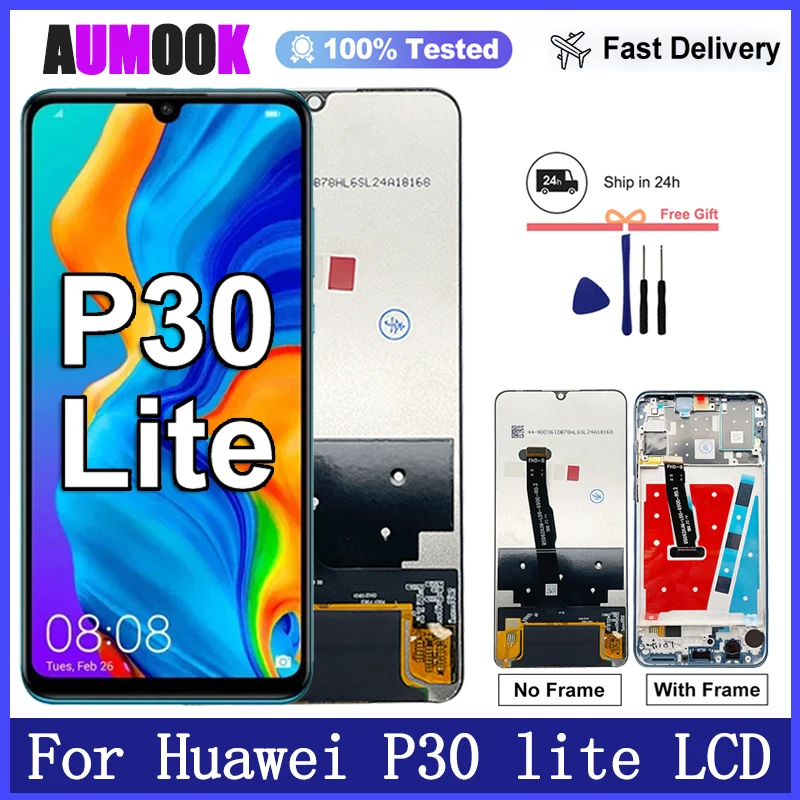 Lcd para huawei p30 lite display lcd tela de toque para huawei MAR-LX1M lx1a lx2 l21mea lx3a tela digitador assembléia