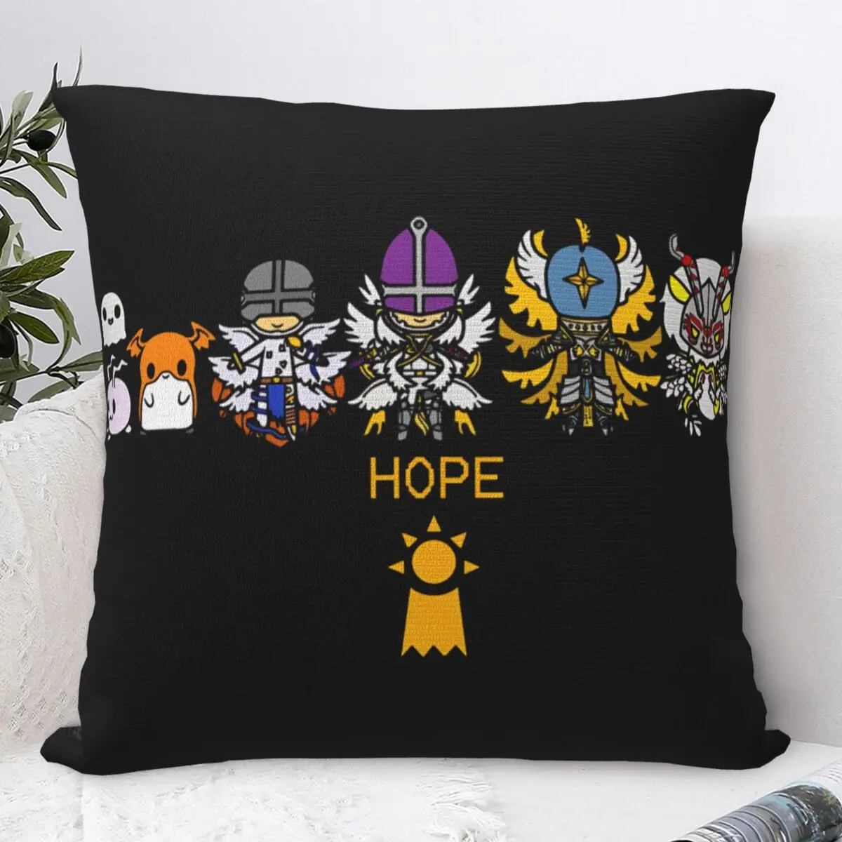 

HOPE Digital Monster Digimon Printing Pillowcase Cushion Cover Pillow Covers New Style Sofa Decoration Zippered Multi Size