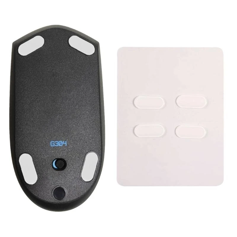 1Set Glass Mouse Feet Mouse Skates Sticker Pad Rounded Glides Curved Edges Replacement for G304 G305