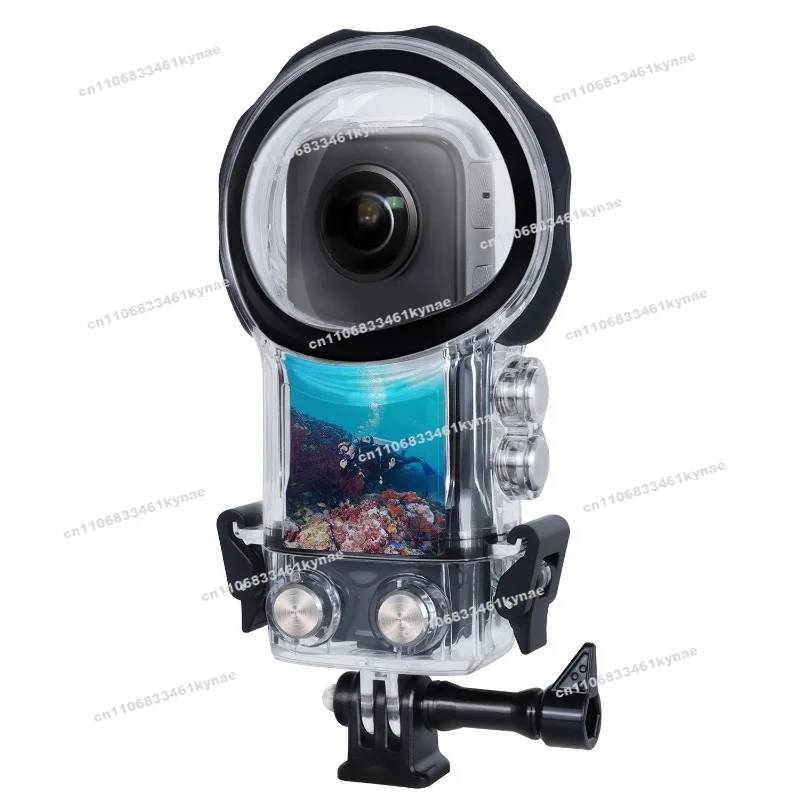 For 360x3 Diving Case Panoramic Action Camera Waterproof Case Diving Protection Kit