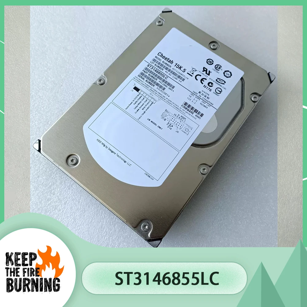 For Seagate ST3146855LC HDD 146G 15K 3.5'' 80 PIN SCSI Server Hard Drive