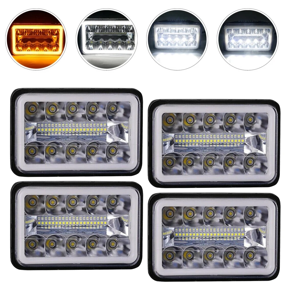 

Sealed Beam 4x6 Led Headlights for Kenworth Peterbil Replacement H4651 H4652 H4656 H4666 H6545