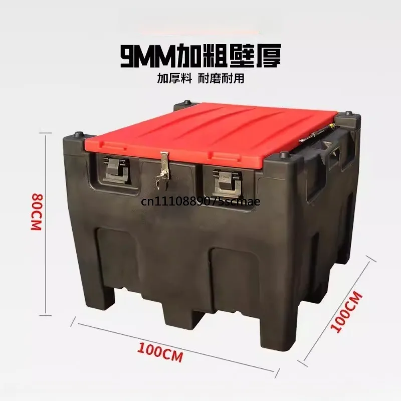 230L500L1000L Mobile Gas Station Diesel Pump Plastic Storage Tank Electric Induction Fuel Dispenser