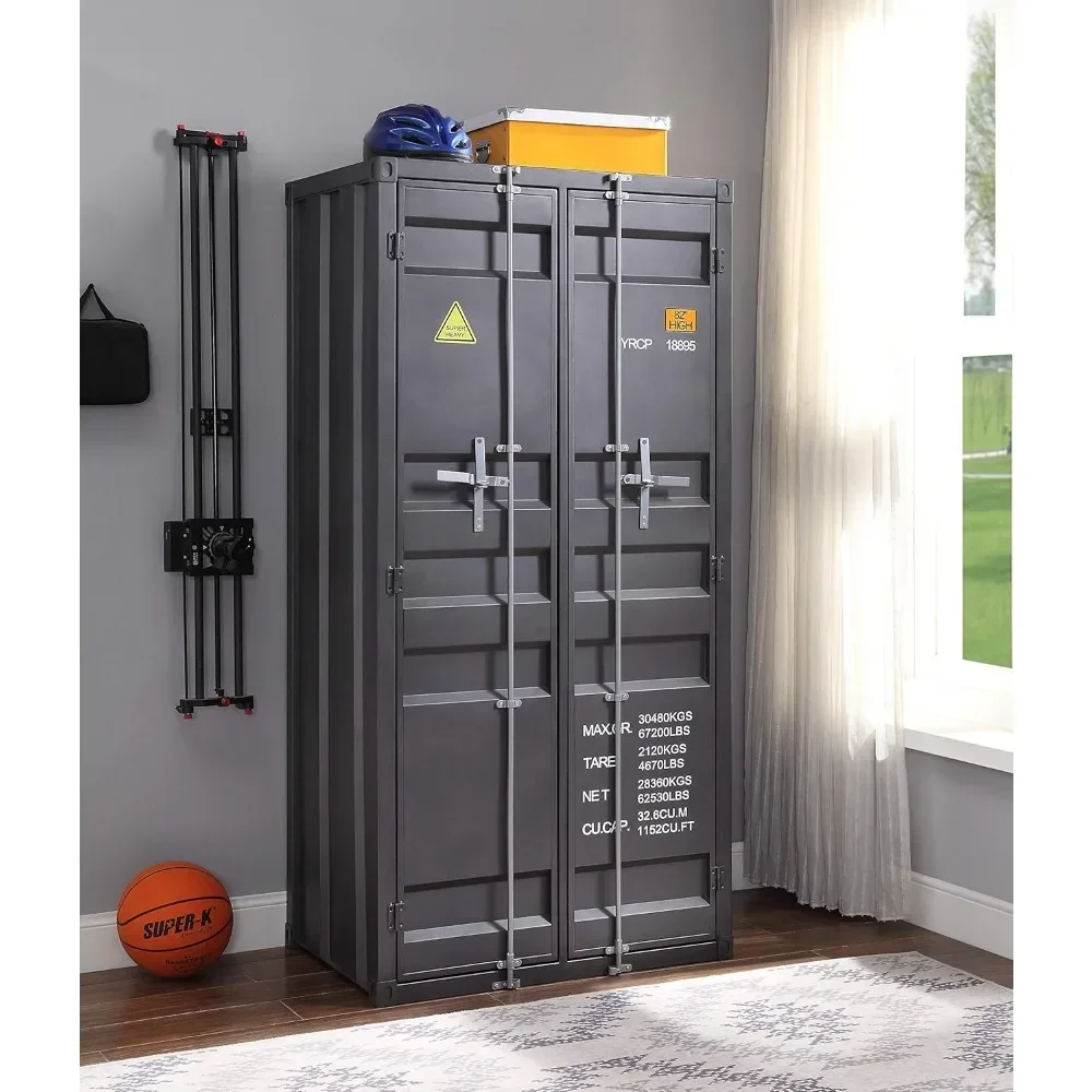 Cargo Wardrobe (Double Door) in Gunmetal