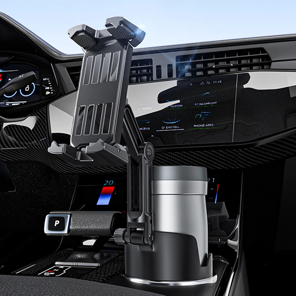 Portavasos Soporte para tableta Soporte para teléfono para automóvil Universal 360 °   Expansor ajustable del portavasos del teléfono celular para los teléfonos inteligentes del camión del coche