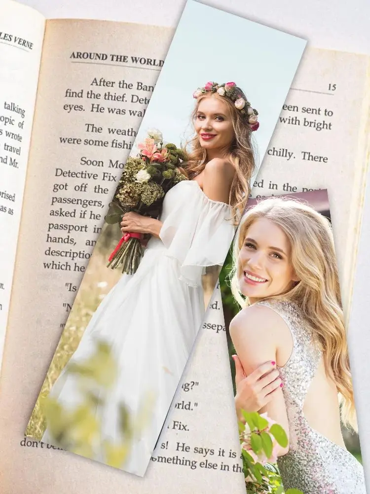 32pcs Custom Bookmarks Set, Personalized Image Design, Wedding & Home Decor, Christmas Gift, Affordable Luxury, Ideal