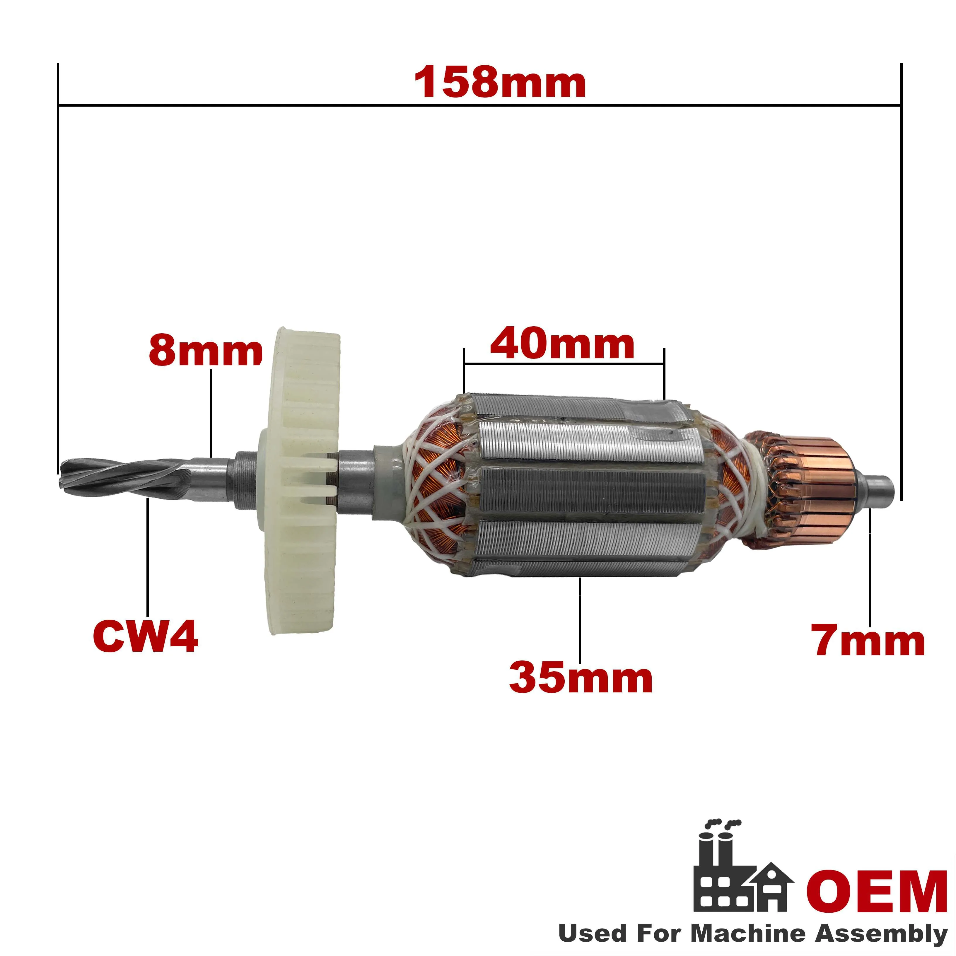 AC220V-240V Armature Rotor Anchor Stator Replacement for Makita Impact Drill HP1630