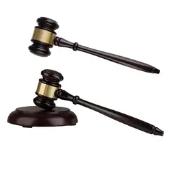 Wood Gavel Toy Unique Craft Gifts Toys Cosplay Props for Justice Lawyer Auction Judge