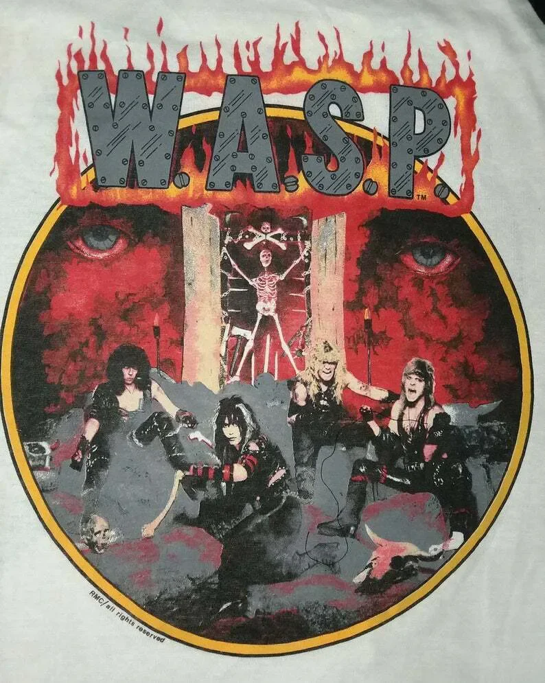 

W.A.S.P White Men Women S-2345XL Cotton T-shirt