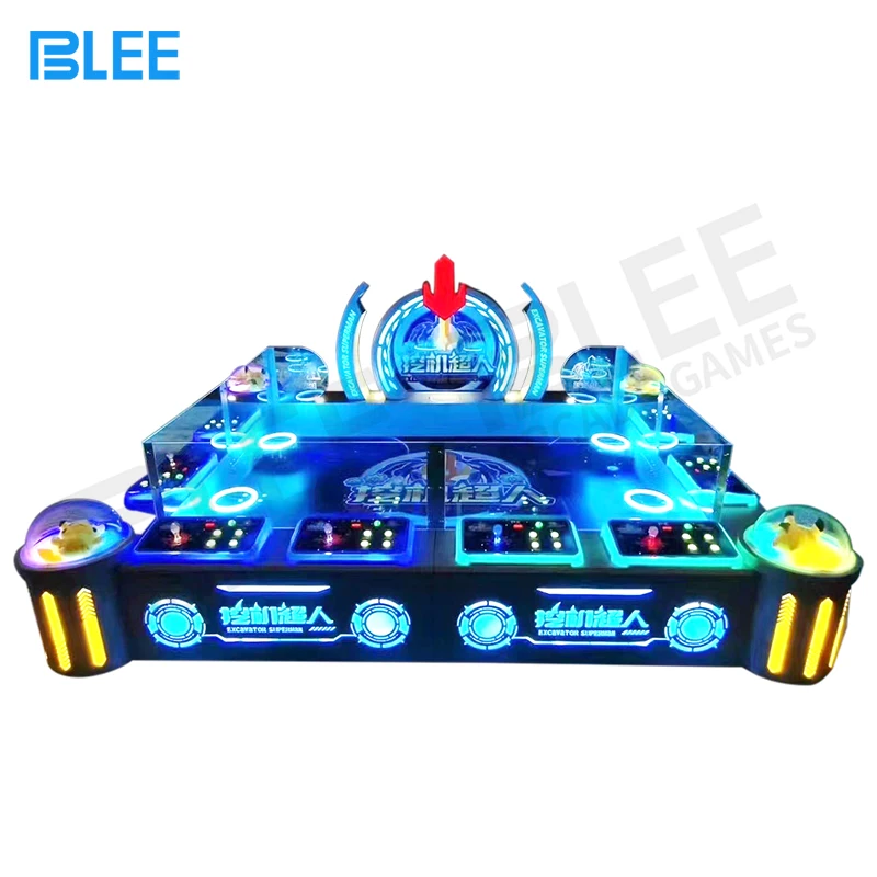 Coin Operated Kids Amusement Equipment with Digging Ball Excavator Truck Children's Excavator Crane Machine for Sale