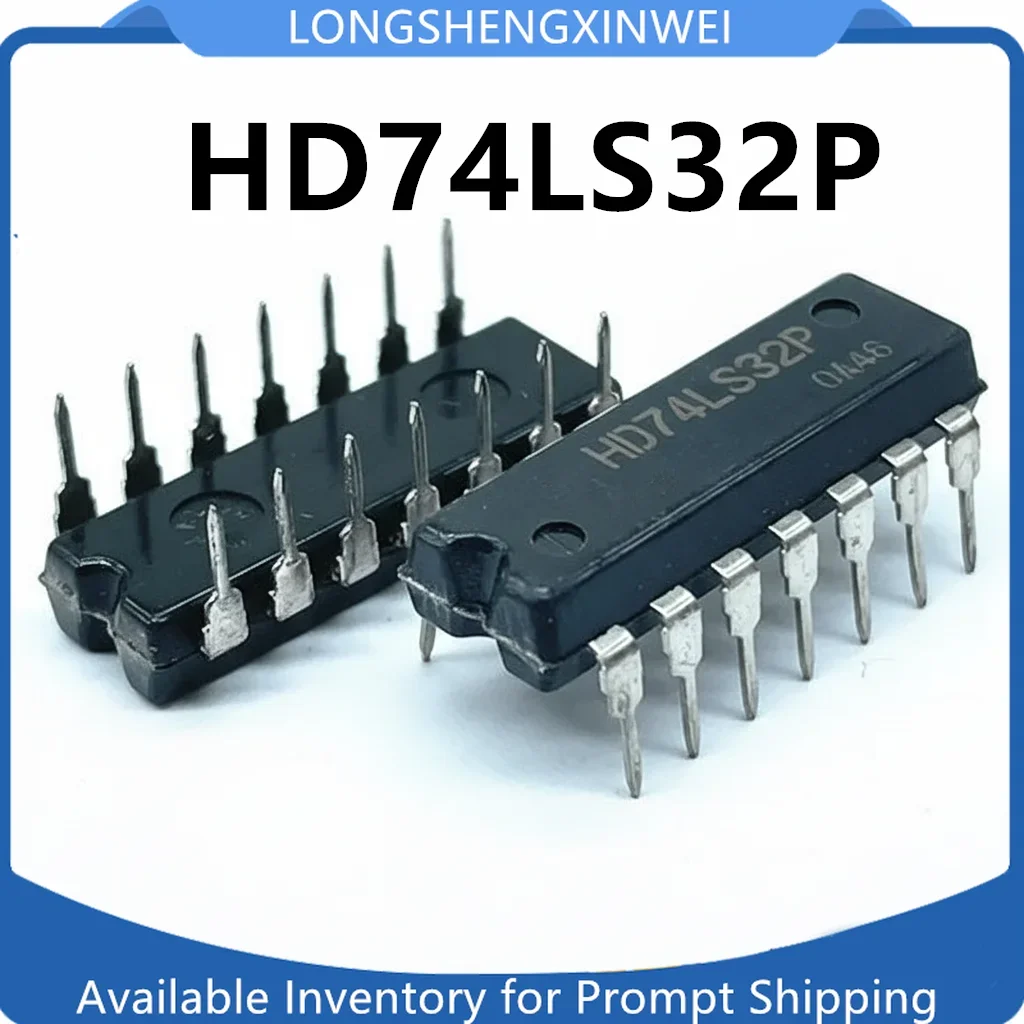1PCS New HD74LS32P 74LS32 DIP14 Original Quad Channel 2-input Positive or Gate Direct in Stock