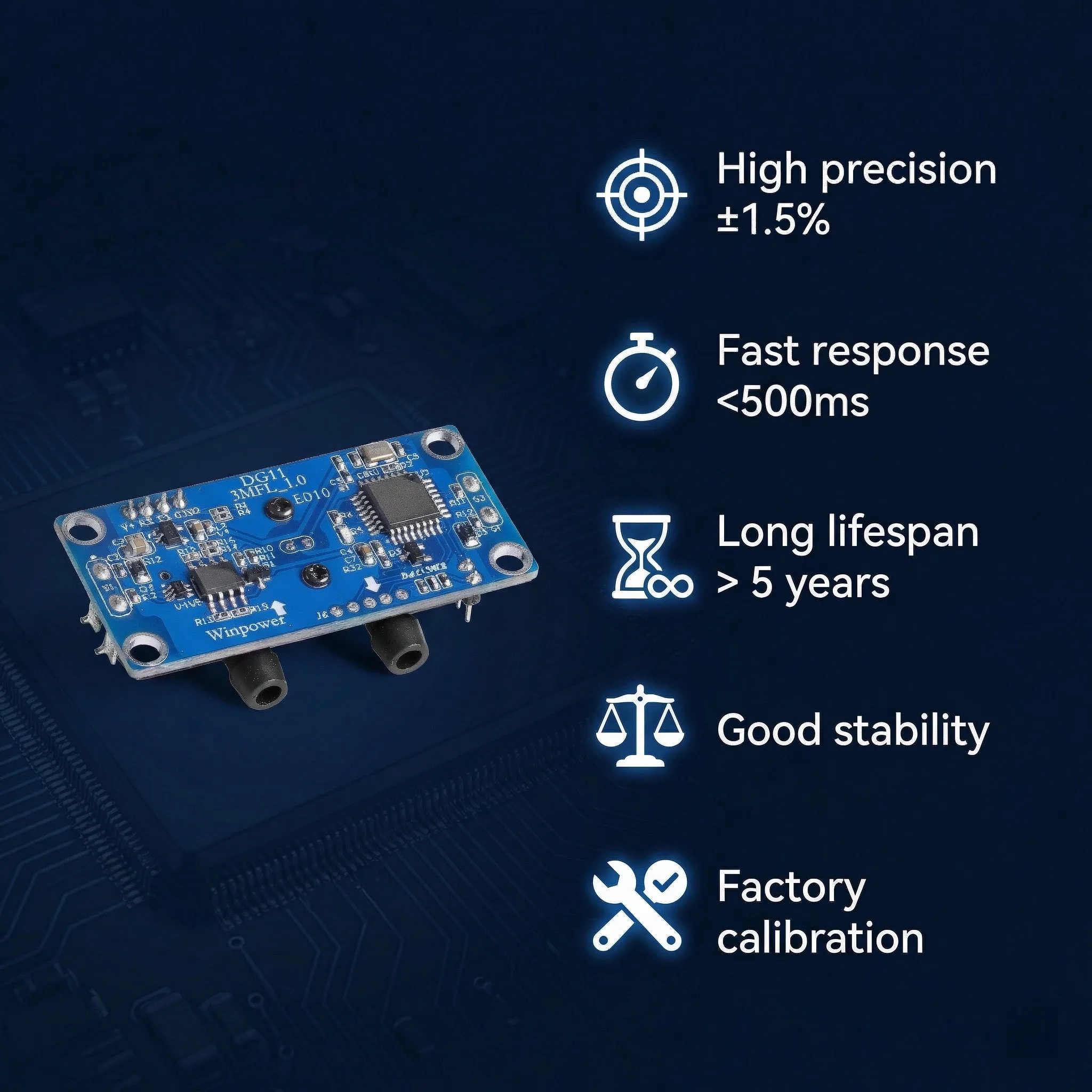 OCS-3MFL1.0 WINPOWER Ultrasonic Oxygen Sensor for Portable OXYGEN
