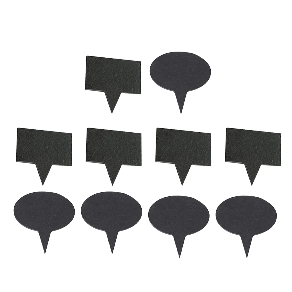

10 Pcs Labels 5 6x6cm Oval 5x7cm Square Plant Labels Garden Flower Cake Decorations Durable Accessories