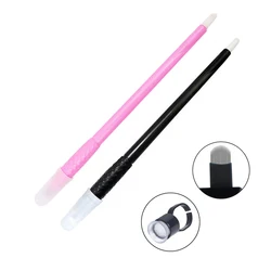 5/10/50Pcs Disposable Microblading Manual Tattoo Pen Permanent Makeup Pen With Ring Ink Cup