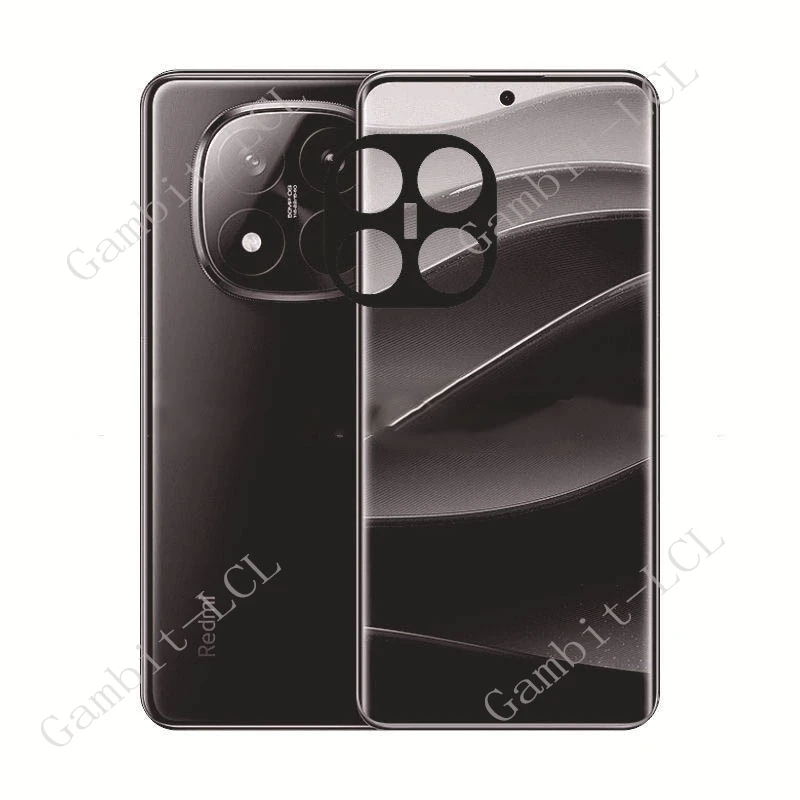 3PCS 3D Integral Camera Lens For Xiaomi Redmi Note 14 Pro+ Tempered Glass ON RedmiNote14ProPlus Back Screen Protector Cover Film