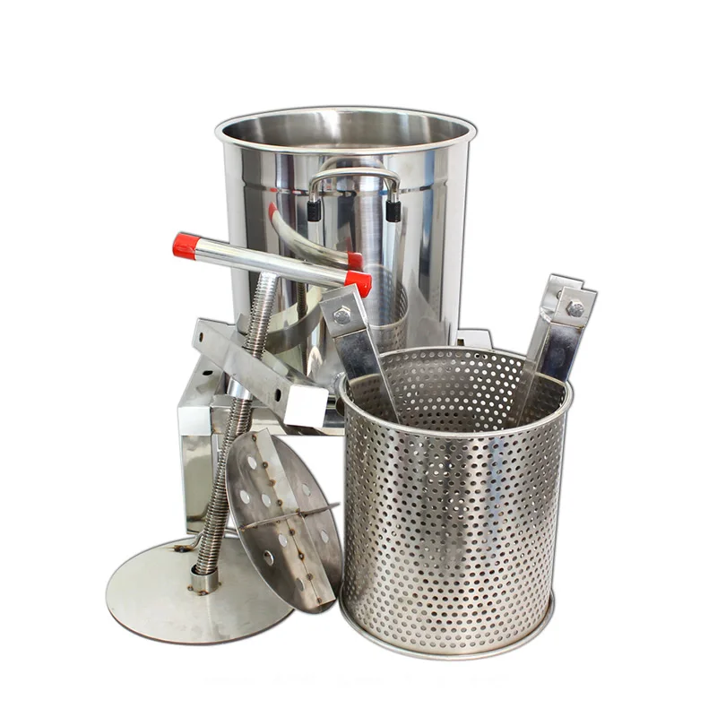 Stainless Steel Wine Honey Presser Filter Commercial Honey Wax Press Machine Beekeeping Equipment Food Processor