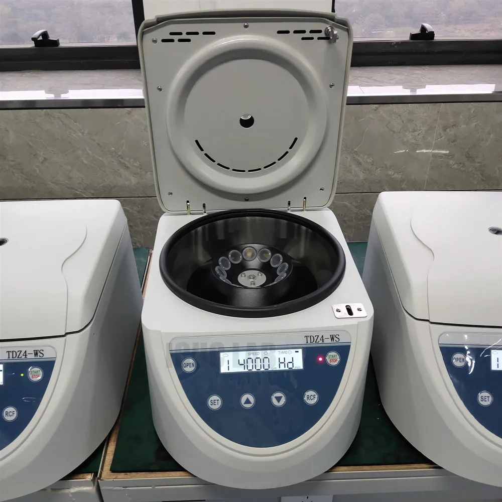 Low Speed Lab PRP Centrifuge Machine 4x50ml 18x10ml Angle Rotor 12x20ml Blood Bank Touch Screen Centrifuga TDZ4-WS