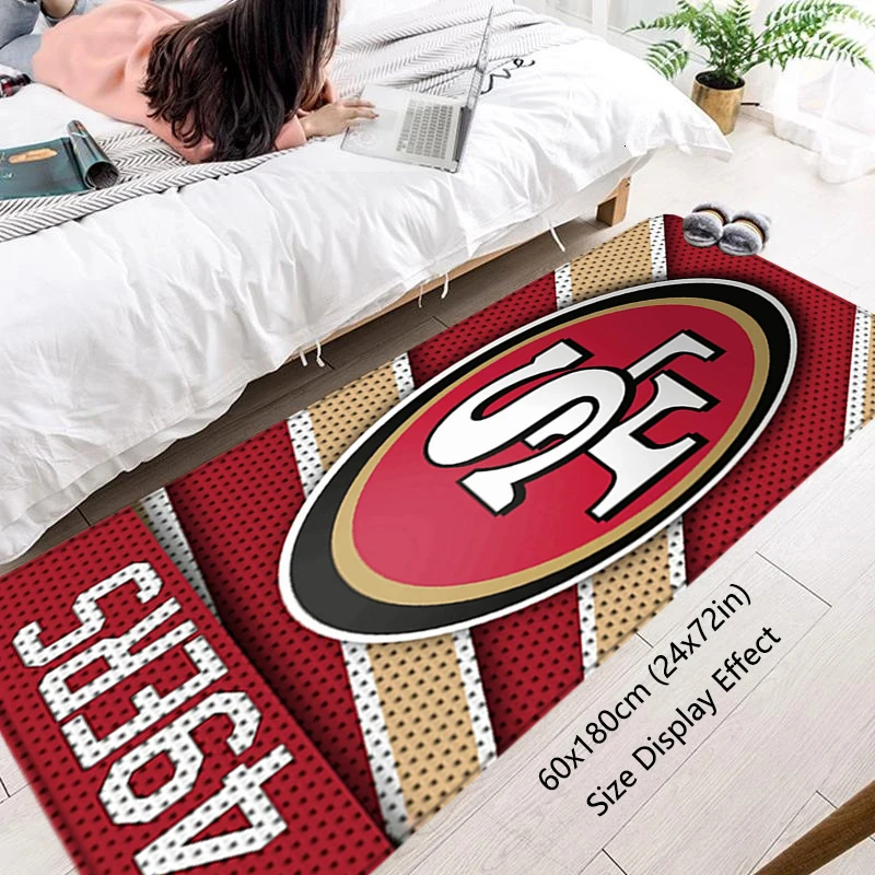 Entrance Doormat Hallwy Cartpet Living Room Rugs Foot Carpets Bathroom S-San Fransico 49ers Rug Floor Mats Non-slip Hallway Mat