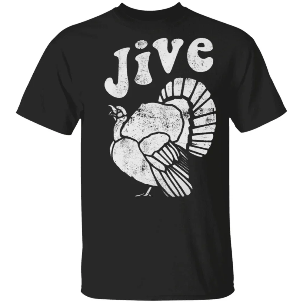 CLOOCL Happy Thanksgiving T-shirts Turkey Striped Sticker Printed Tees 100% Cotton Hip Hop Tops Men for Women Casual Shirts