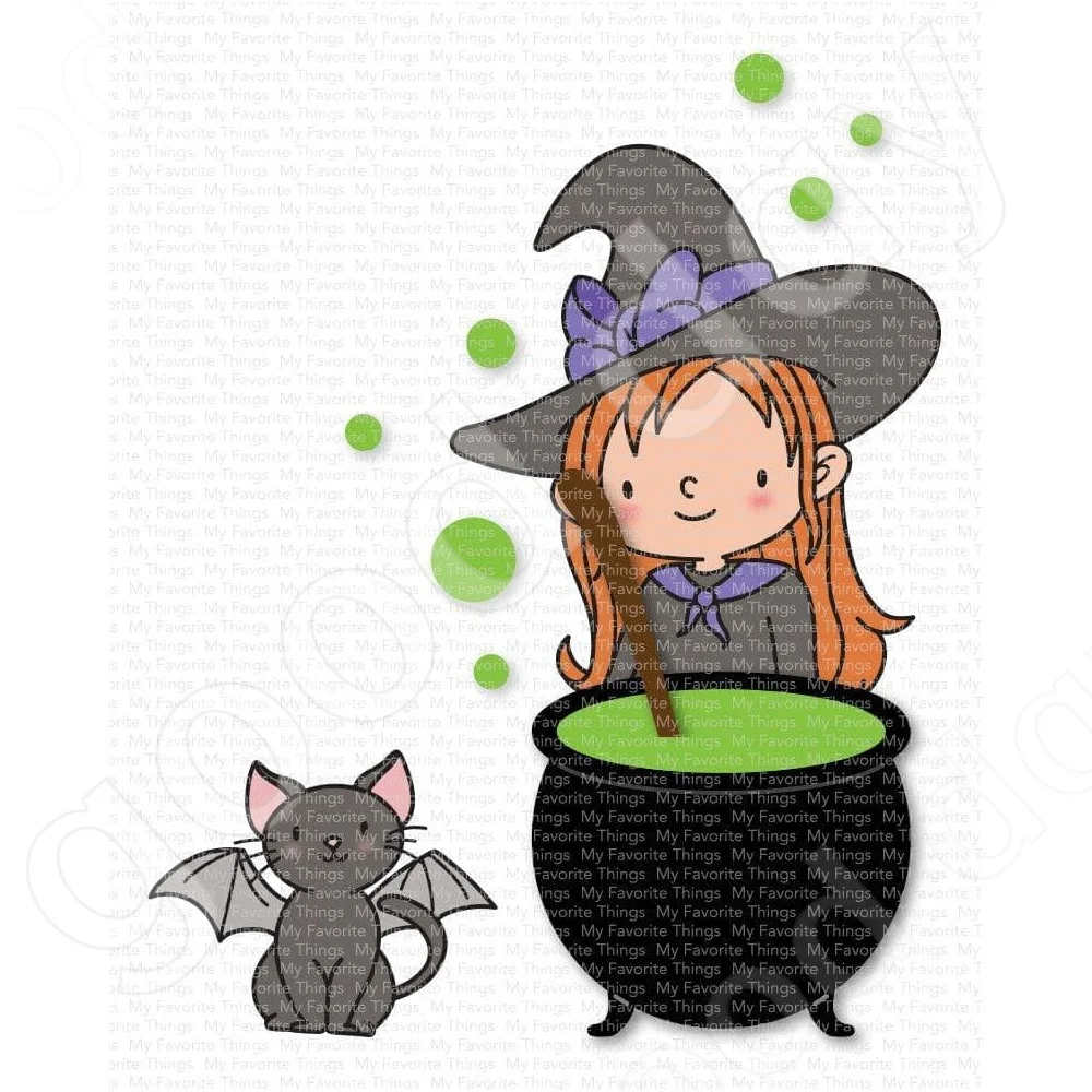 Witch's Cauldron and Landscape Cutting Dies Stencil Scrapbook Diary Decoration Embossing Template Diy Greeting Card Handmade New