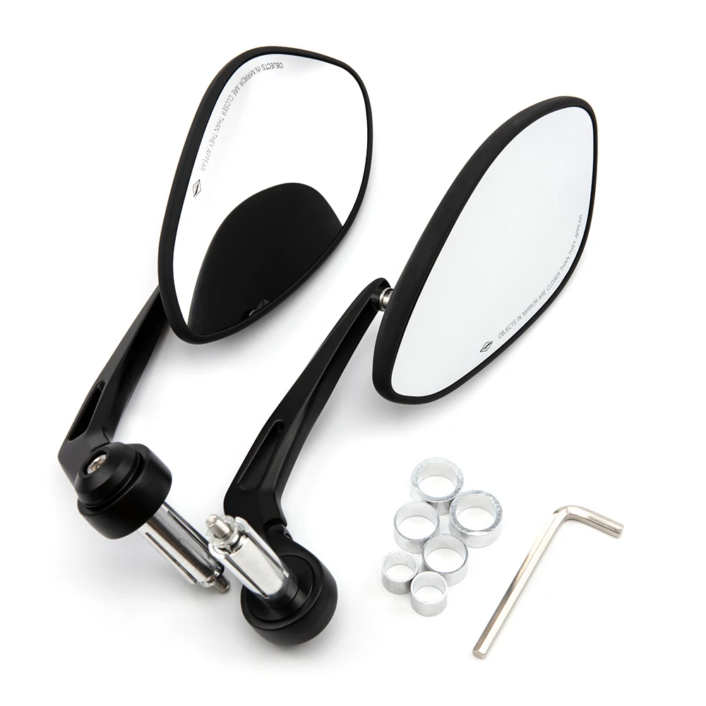 

7/8" Motorcycle Scooters Rear View Side Mirror Handle Bar End Mirrors For Yamaha XJR1300 XJ6 V-max FZ1 FZ6 XVS950 XV1900