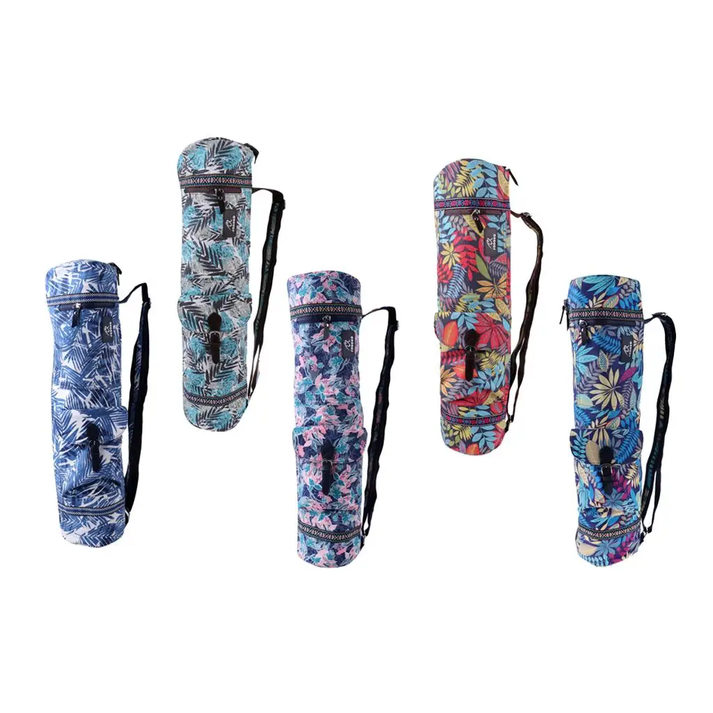 

Прочная сумка-чехол для коврика для йоги из холста с плечевым ремнем для спортзала и пилатеса