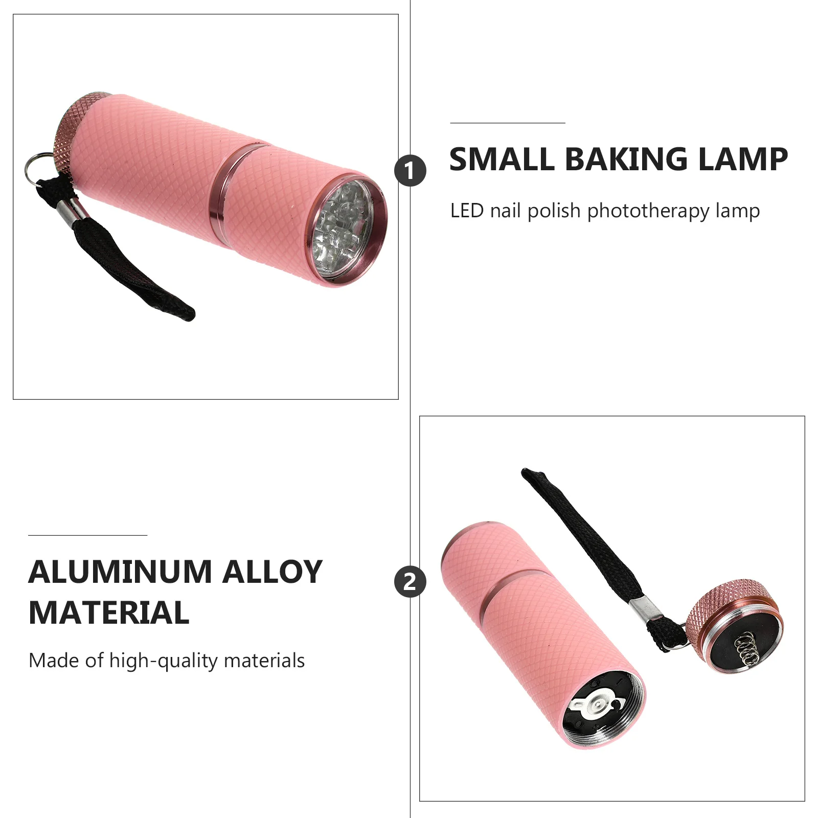 Gel Lamp Nail Flashlight LED Dryer Advanced Thickened Aluminum Alloy Fluorescent Case Polish Manicure Supplies