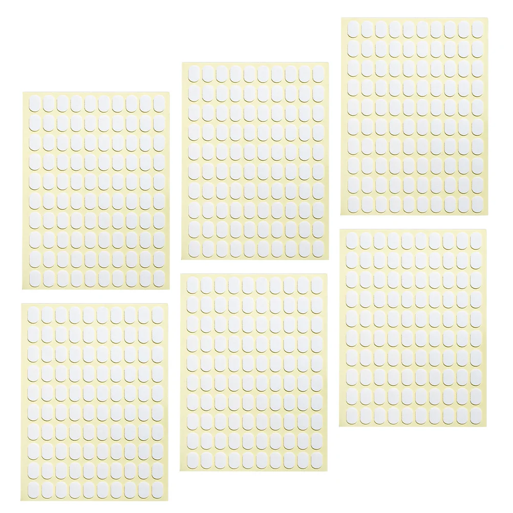 

6 Sheets Oval Nail Patch Holder Double-Sided Adhesive Strips False Nails Form Stickers Nail Glue Stickers French Tip Guide