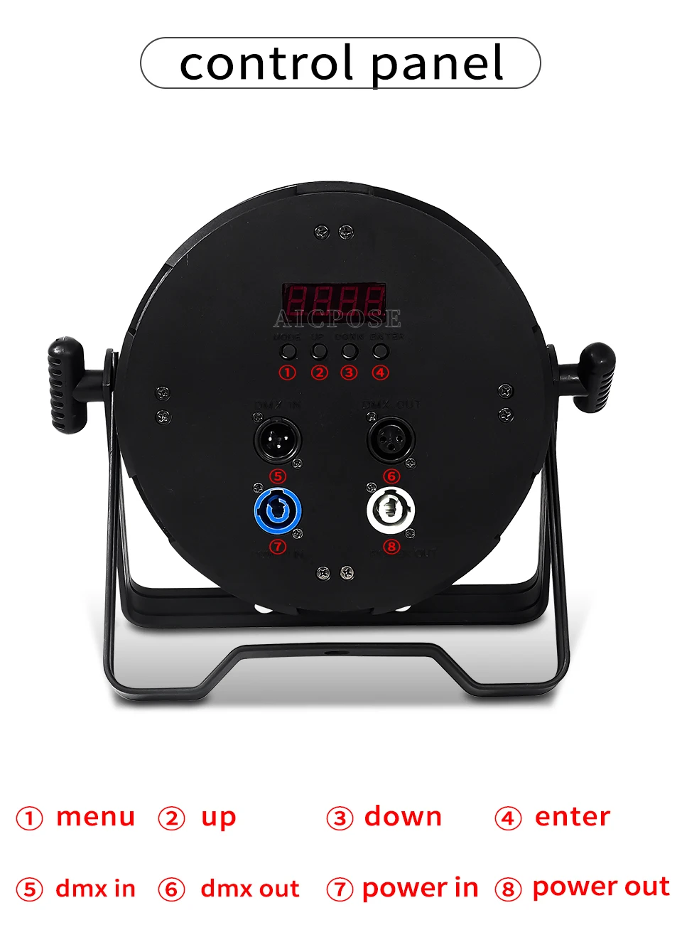 18x20W RGBW 4 in 1 LED Par Licht Einzelnes 20W Hochleistungs-Aluminium-Bühnenlicht DMX-gesteuertes Club Hotel DJ Disco-Licht – Detail 8