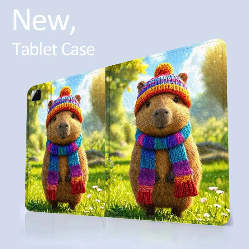 

Cartoon Art Capybara For Xiaomi Redmi Mi Pad 4 5 6 6s 7 7s SE Pro 2 11 Plus Max 12.4 11 11.2 12.5 8.7 inch Tablet Case