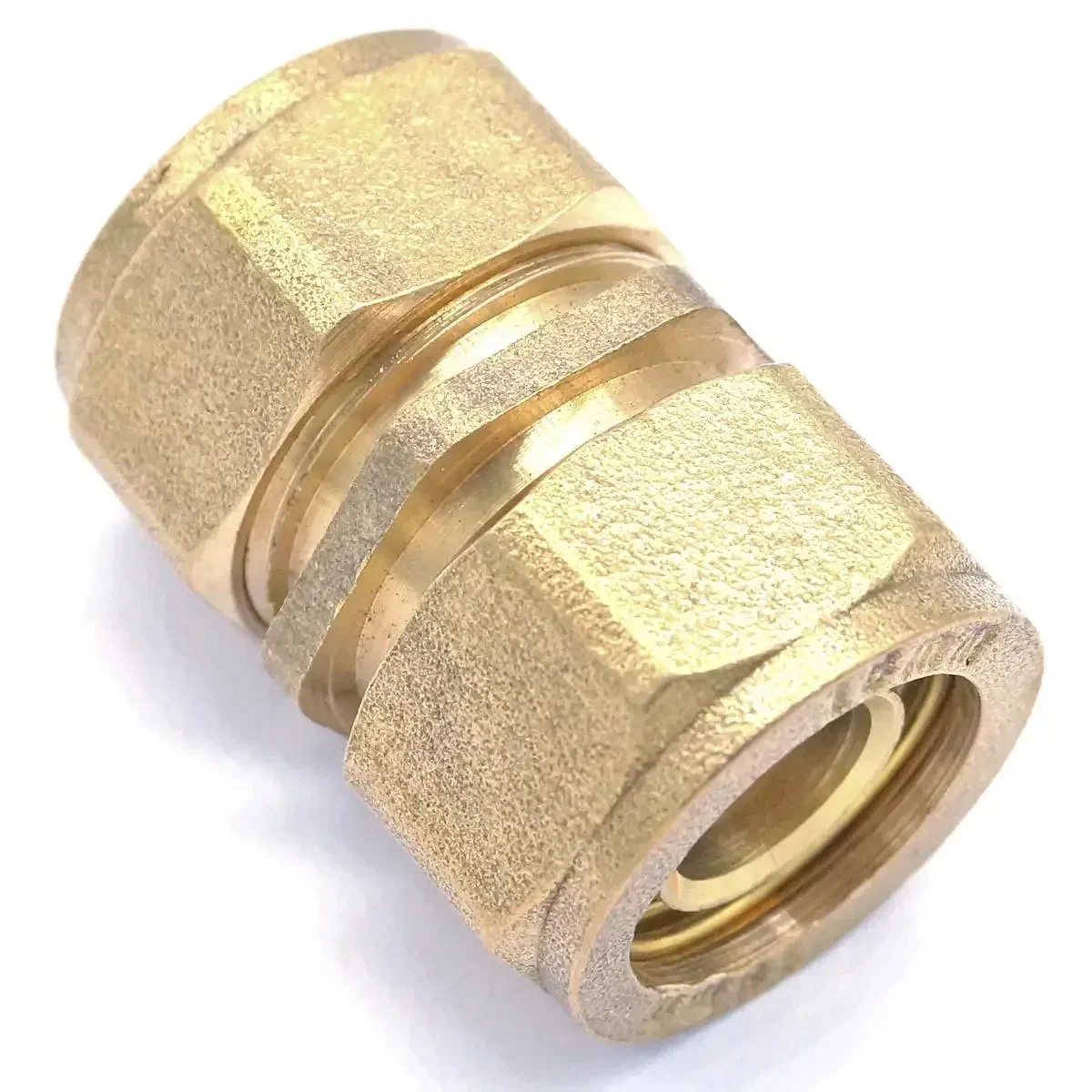 12x16mm 14x18mm 16x20mm 20x25mm 26x32mm PEX-AL-PEX Straight Brass Compression Pipe Fitting For Floor Heating