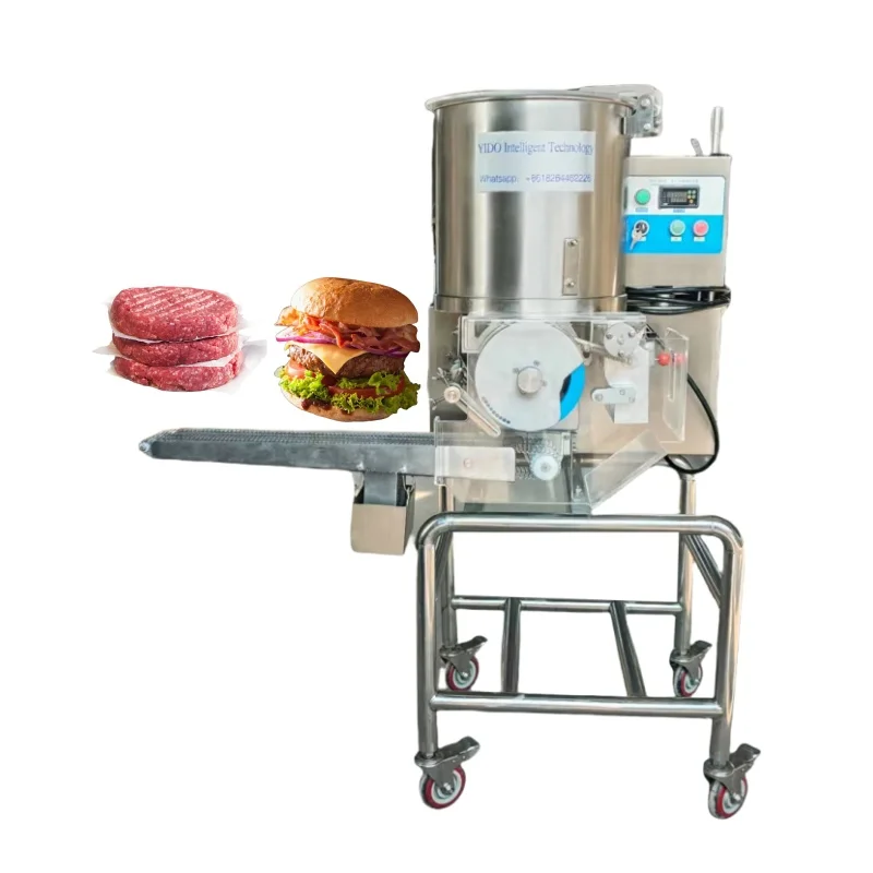 Automatic Hamburger Patty Forming Meat Process Burger Making Machine FL Customized