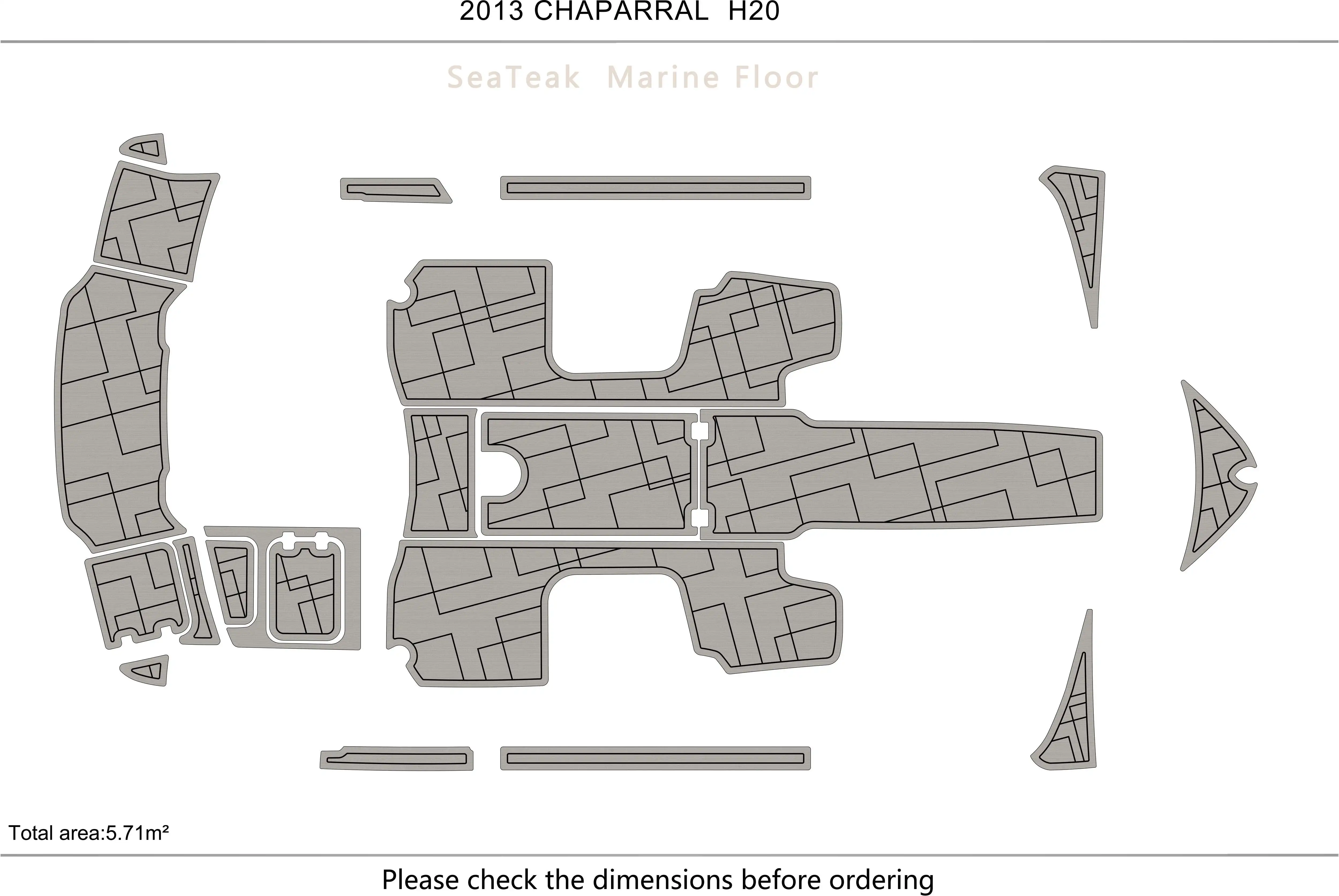 2013 CHAPARRAL  H20 Cockpit Swimming platform1/4