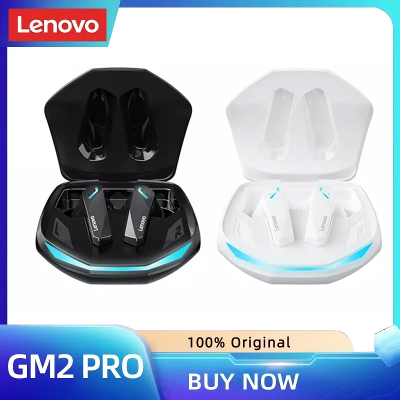 

Беспроводные Bluetooth 5.3 наушники Lenovo GM2 Pro 2026 года: игровые, с низкой задержкой, двойным режимом, для музыки и спорта, внутриканальные, с микрофоном