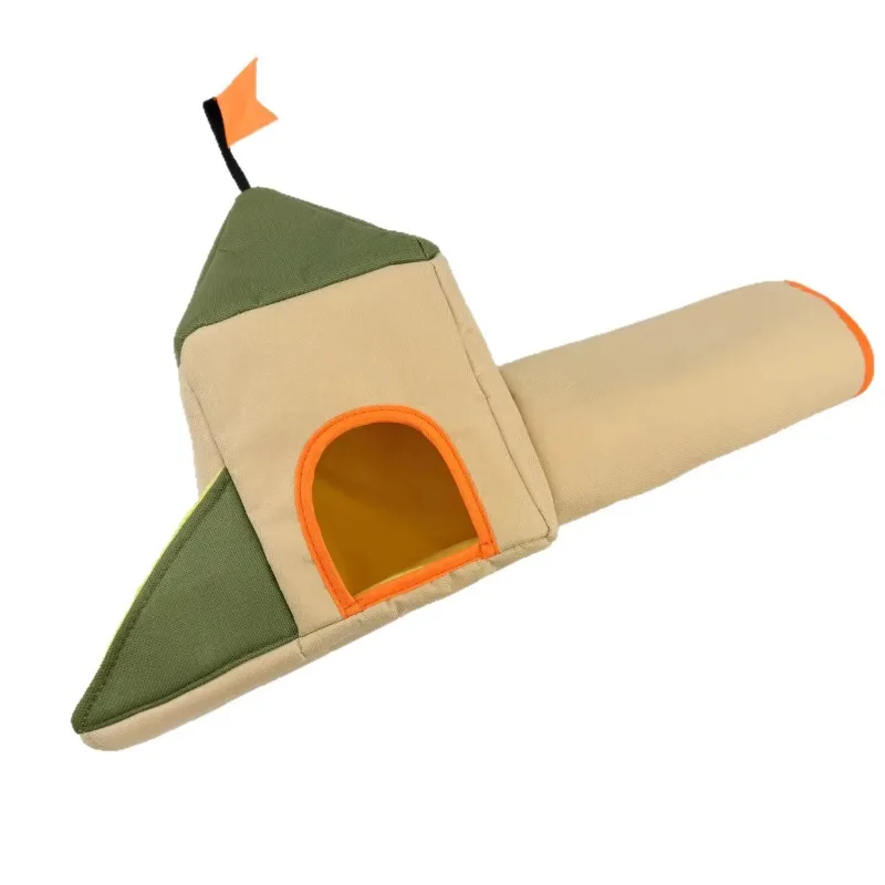 

10pcs Small Pet Hideaway & Toy House for Hamster & Guinea Pig Eco-Friendly Reusable Polyester Tunnel House Landscape Design