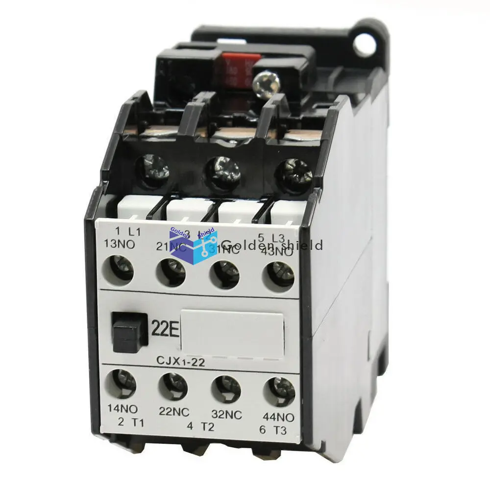 

CJX1-22A 4P Poles 4 N/O N/C AC Contactor Coil 380V 460V✦Kd