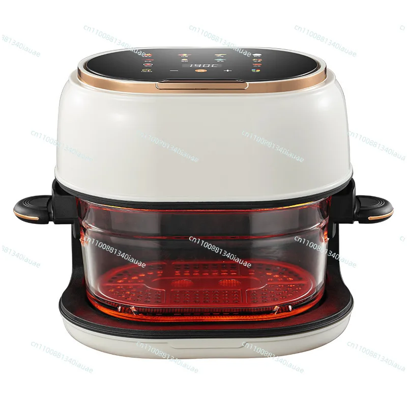 Air Fryer Household Thickened Glass Panoramic Window Color Screen Touch Multi-function