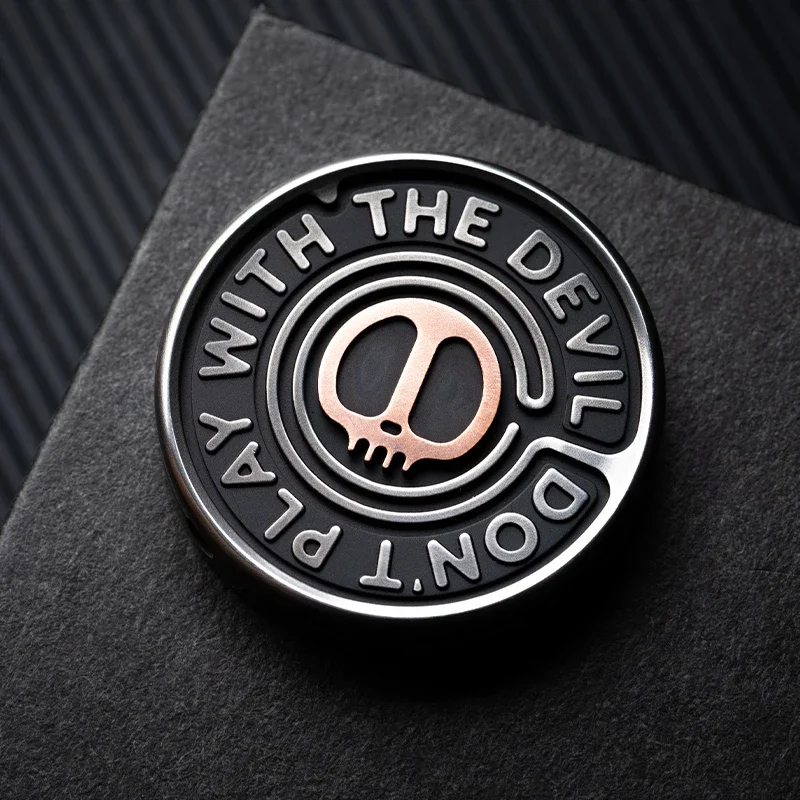 LAUTIE 2099 SAM Haptic Coin Fidget Push Slider Fingertips Adults Stress Relief Metal Toys Limit Edition