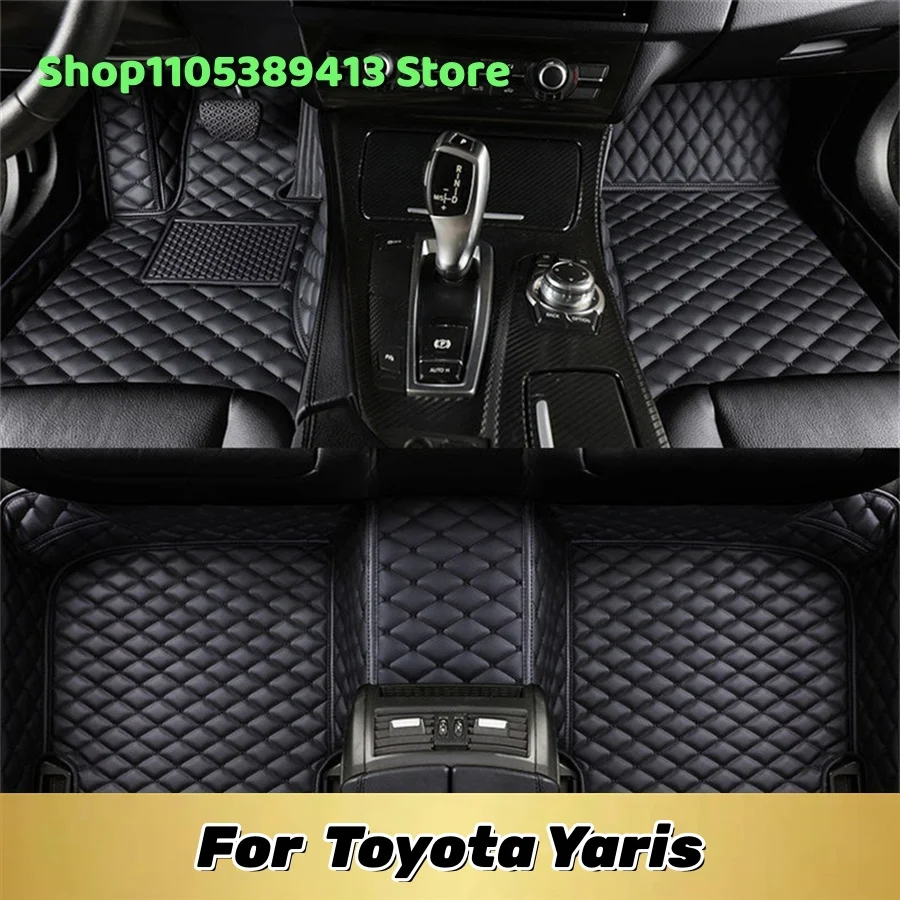 

Automobiles Leather Car Mat Interior Accessories Custom Car Floor Mats For Toyota Yaris 2022 2023 2024 2025- Mats Carpets