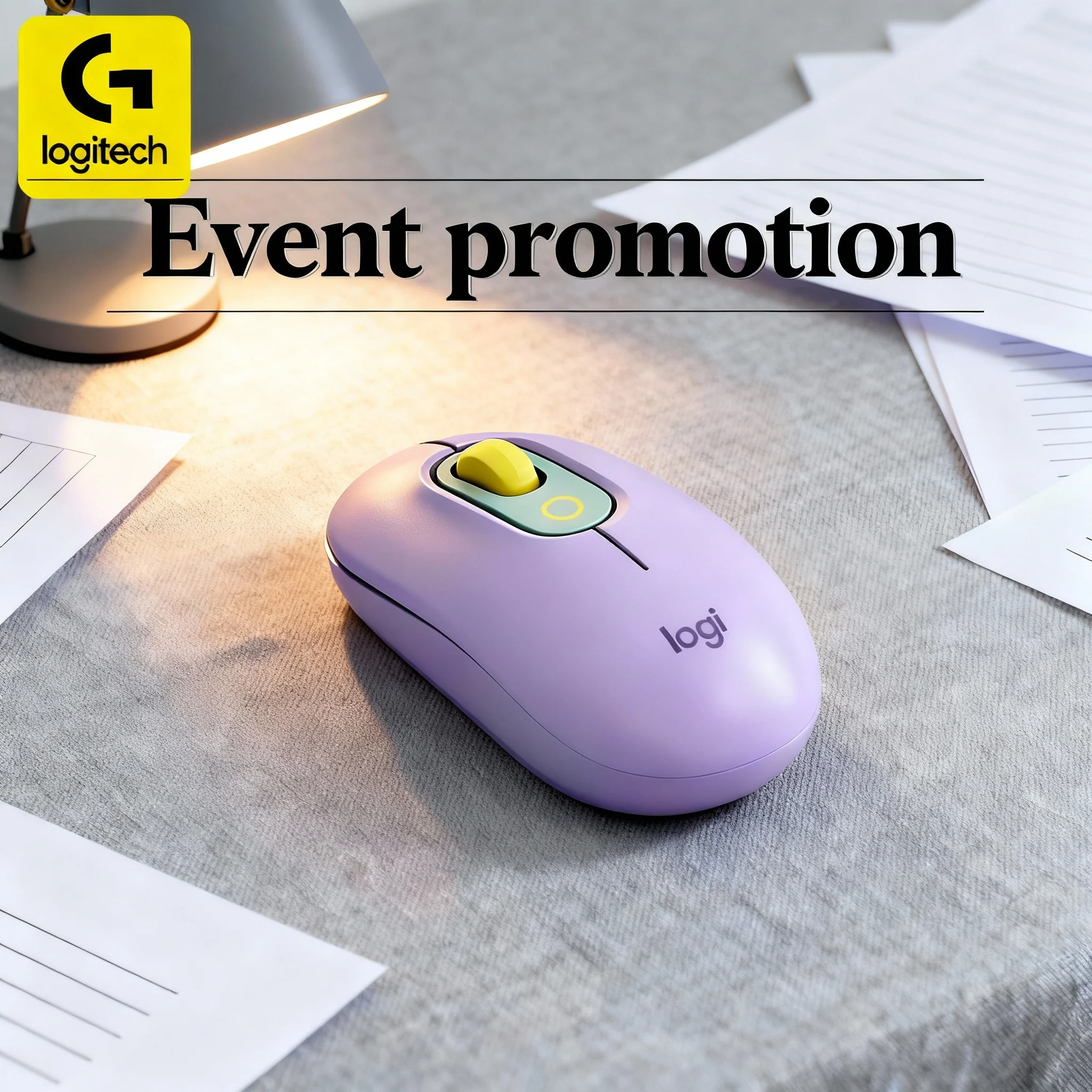 

[Хит продаж] Беспроводная мышь Logitech M350Pop, Bluetooth, поддержка нескольких устройств, компактная, портативная и стильная.