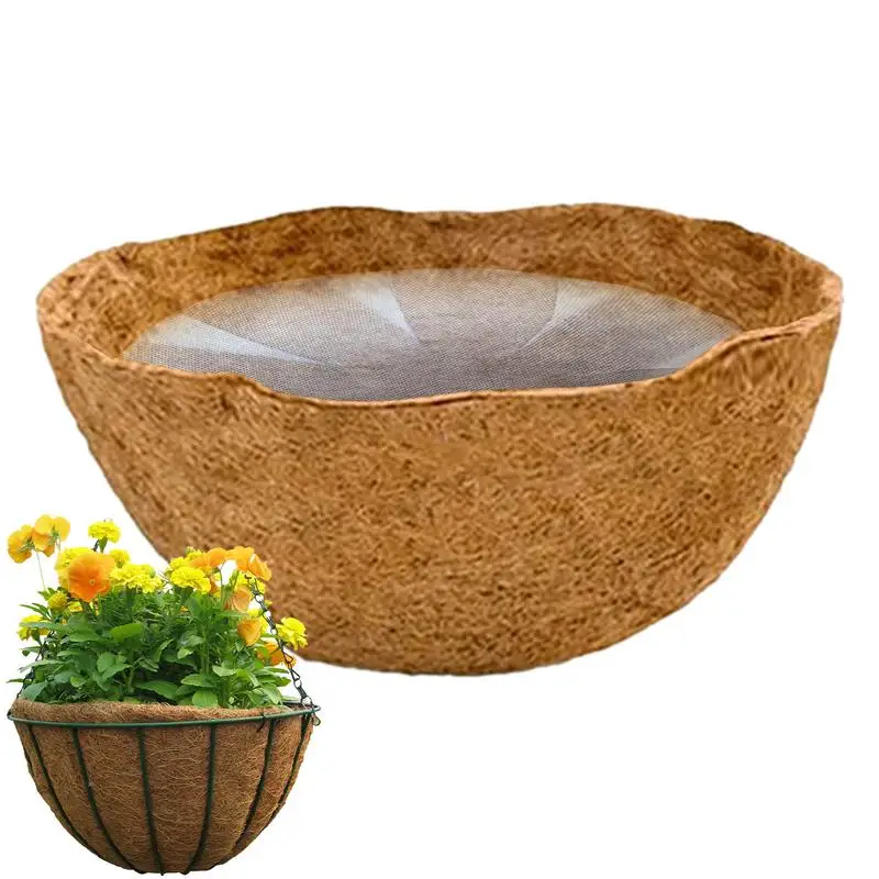 Coconut Palm Mat Coconut Fiber Wall Planter Replacement Liner Thick Natural And Durable Pot Mat Coco Liner For Balcony Home