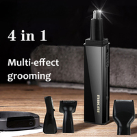 RESUXI NIKAI Men's Electric Nose And Ear Trimmer Personalized Painless Trim Waterproof 4 In 1 Rechargeable Nose Hair Trimmer